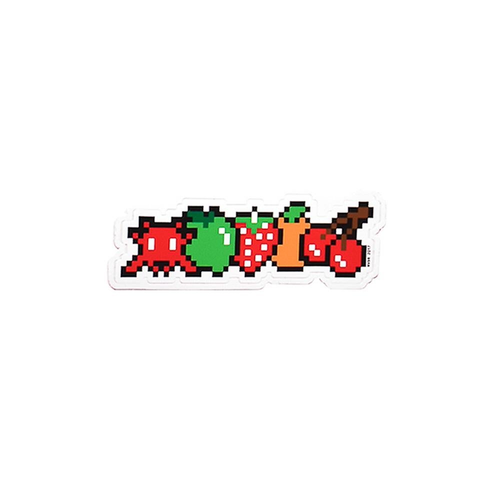 Invader Fruits Sticker (Framed) 1