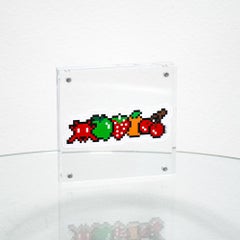 Invader Fruits Sticker (Framed)