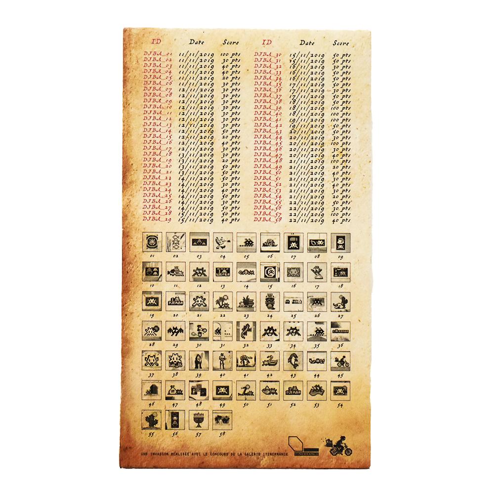 Invader Invasion Map of Djerba Island (Djerba Map Folded) For Sale 5