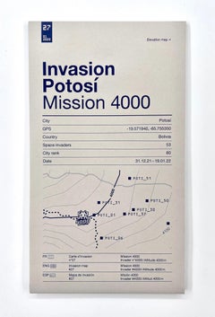 Invader Invasion Potosi / Mission 4000 — Carte d'Invasion No. 27