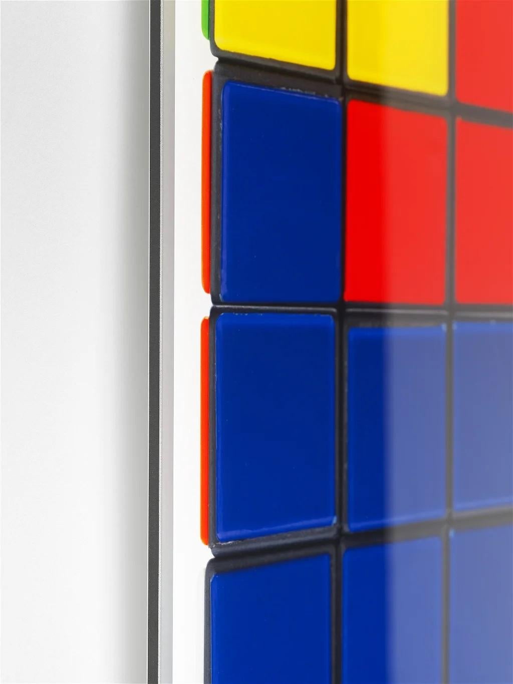 Invader Rubik Camouflage NVDR1-2 Giclée print on aluminium panel Signed For Sale 1