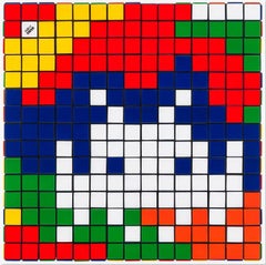 Invader 'Rubik Camouflaged' Limited Edition, Signed Print