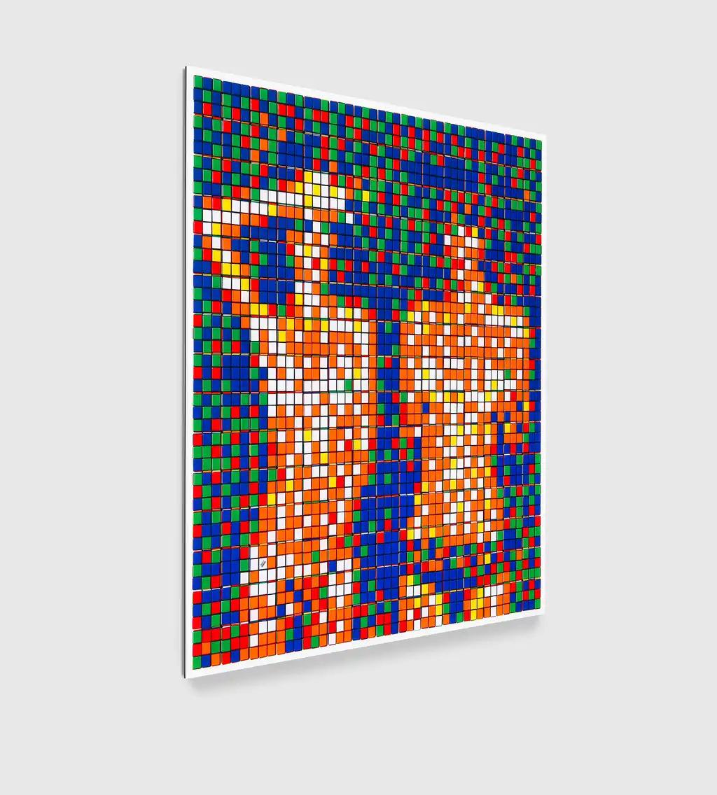 INVADER - RUBIK COUNTRY LIFE Rubikcubism Pop Art Mosaico Street Art Francese - Print di Invader