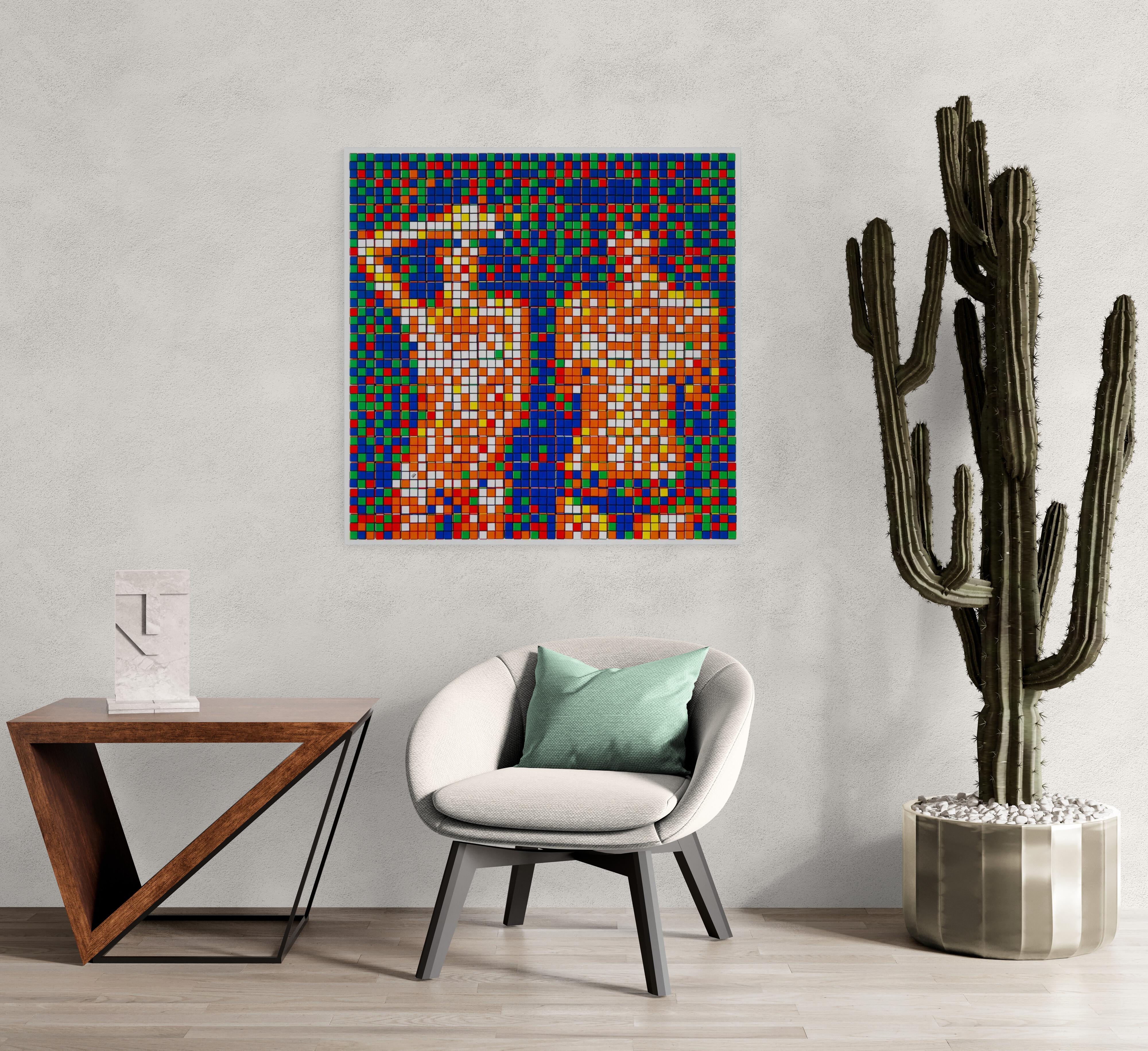 INVADER - RUBIK COUNTRY LIFE Rubikcubism Mosaic Street Art French en vente 3