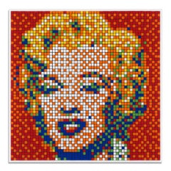 Invader, Rubik Shot Red Marilyn (NVDR1-4), Signierter Druck, Contemporary Street Art
