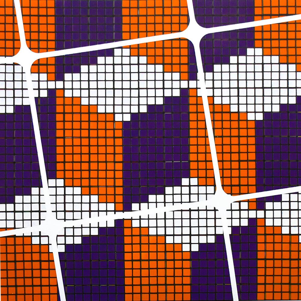 INVADER Rubikkubistisches Ausstellungsplakat  (Streetart), Print, von Invader