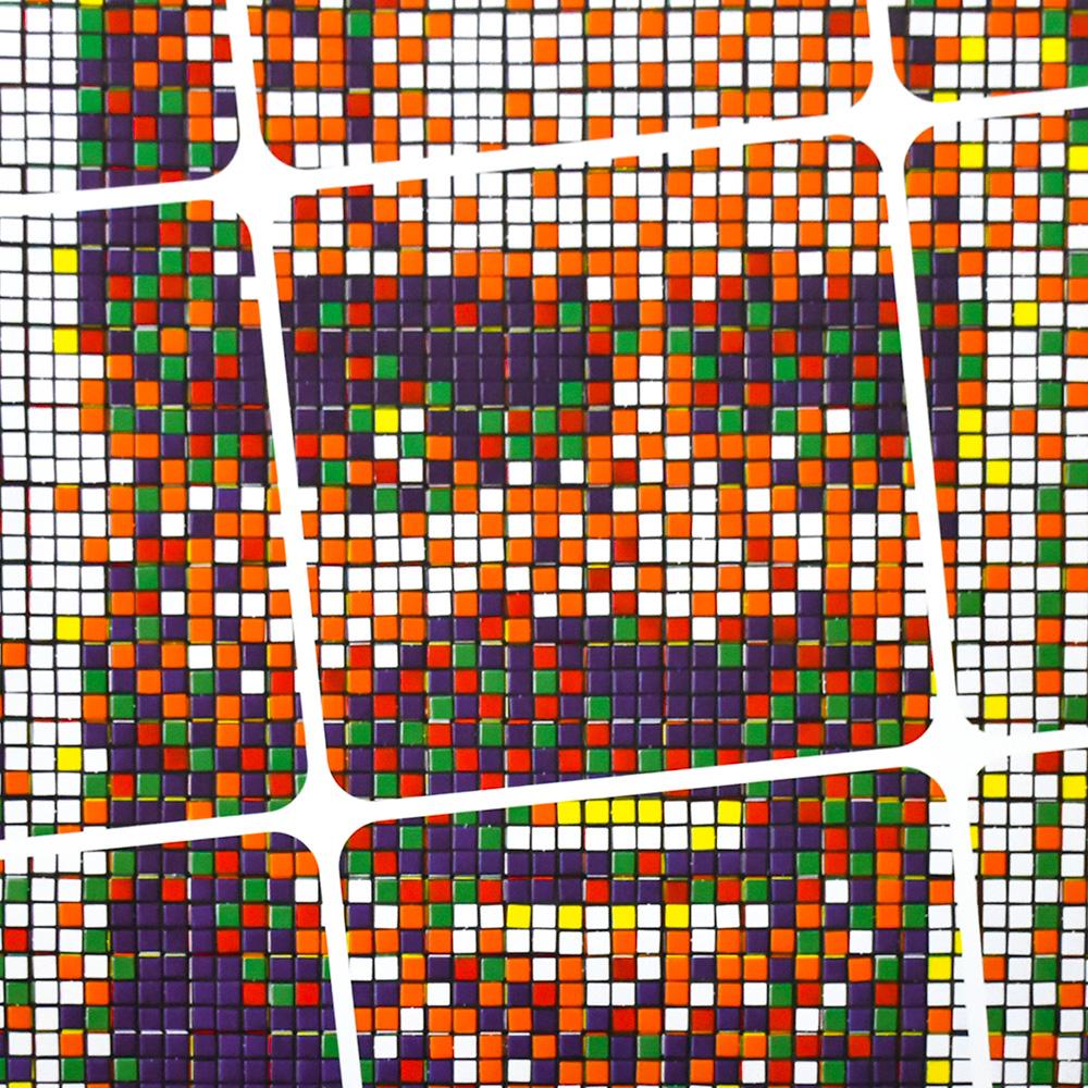 Affiche d'exposition INVADER Rubikcubist  - Art urbain Print par Invader