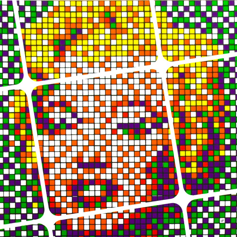 INVADER Rubikcubist Exhibition Poster  - Street Art Print by Invader