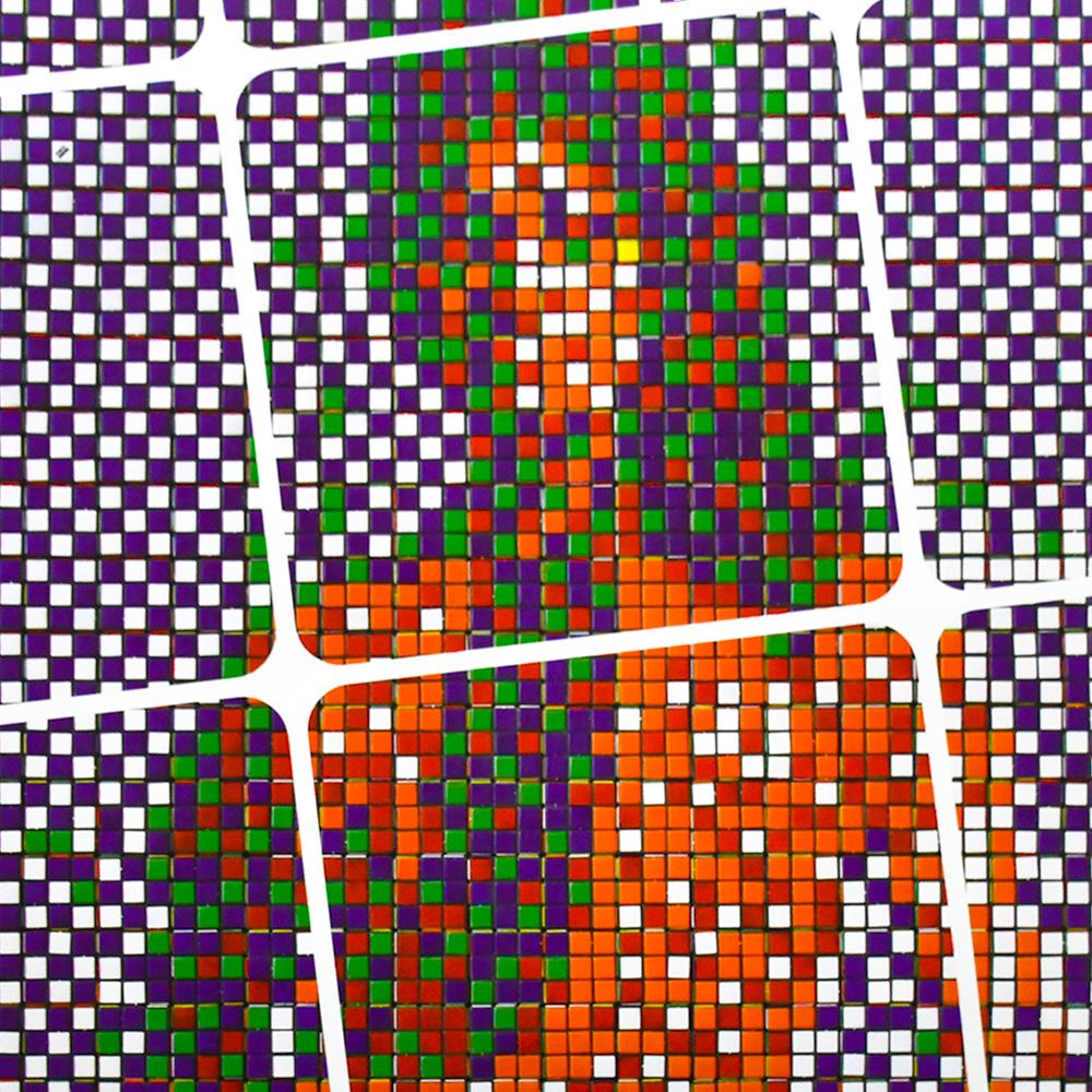 Affiche d'exposition INVADER Rubikcubist  - Art urbain Print par Invader