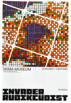 INVADER Rubikcubist Exhibition Poster 