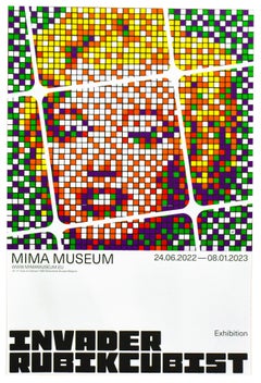 Affiche d'exposition INVADER Rubikcubist 