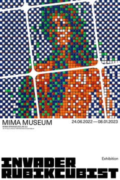 Invader, Rubikkubistisches MIMA-Poster, 2022