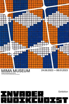 Affiche MIMA, Invader, Rubikcubist, 2022