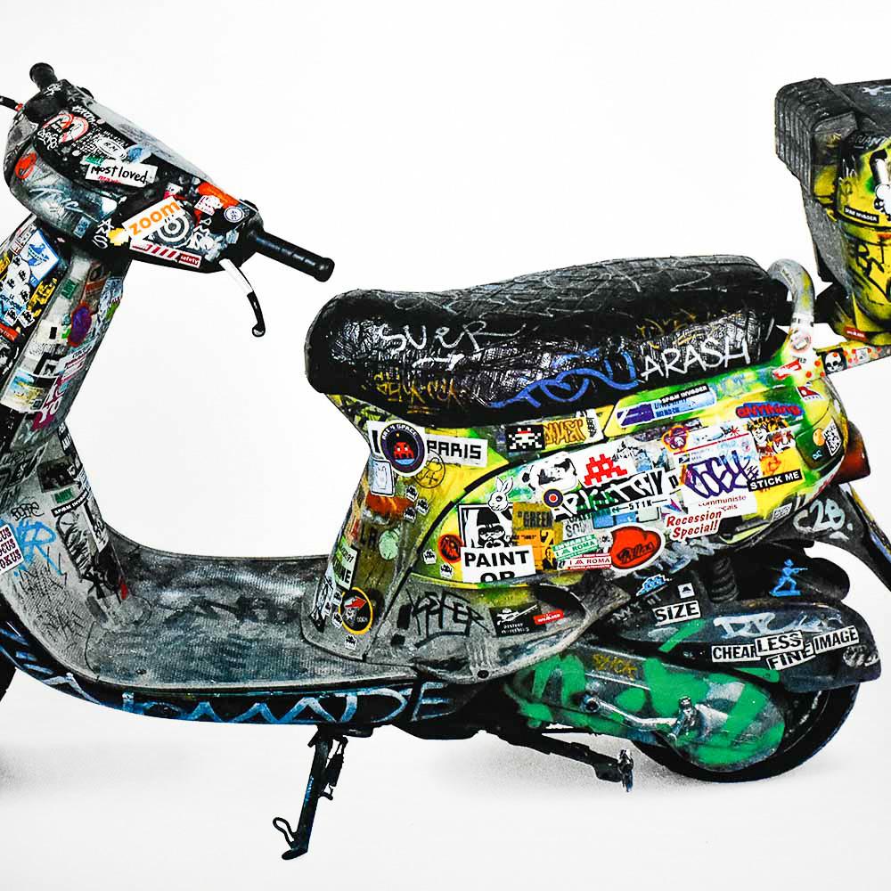Invader Scooter Print For Sale 3