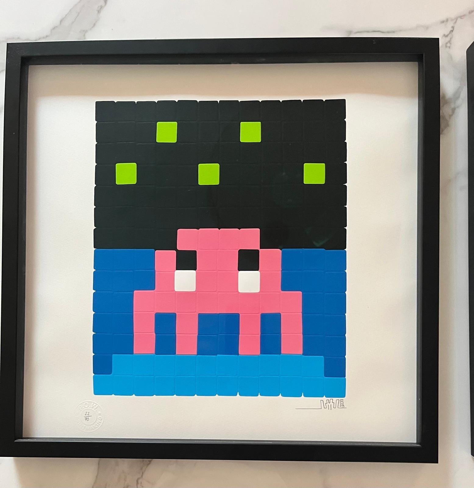 Invader, A Space one (Pink), 2013