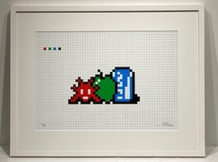 Invader -- Nature morte avec Pocari Can