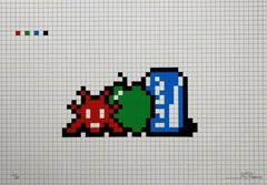 Invader -- Still Life with Pocari Can