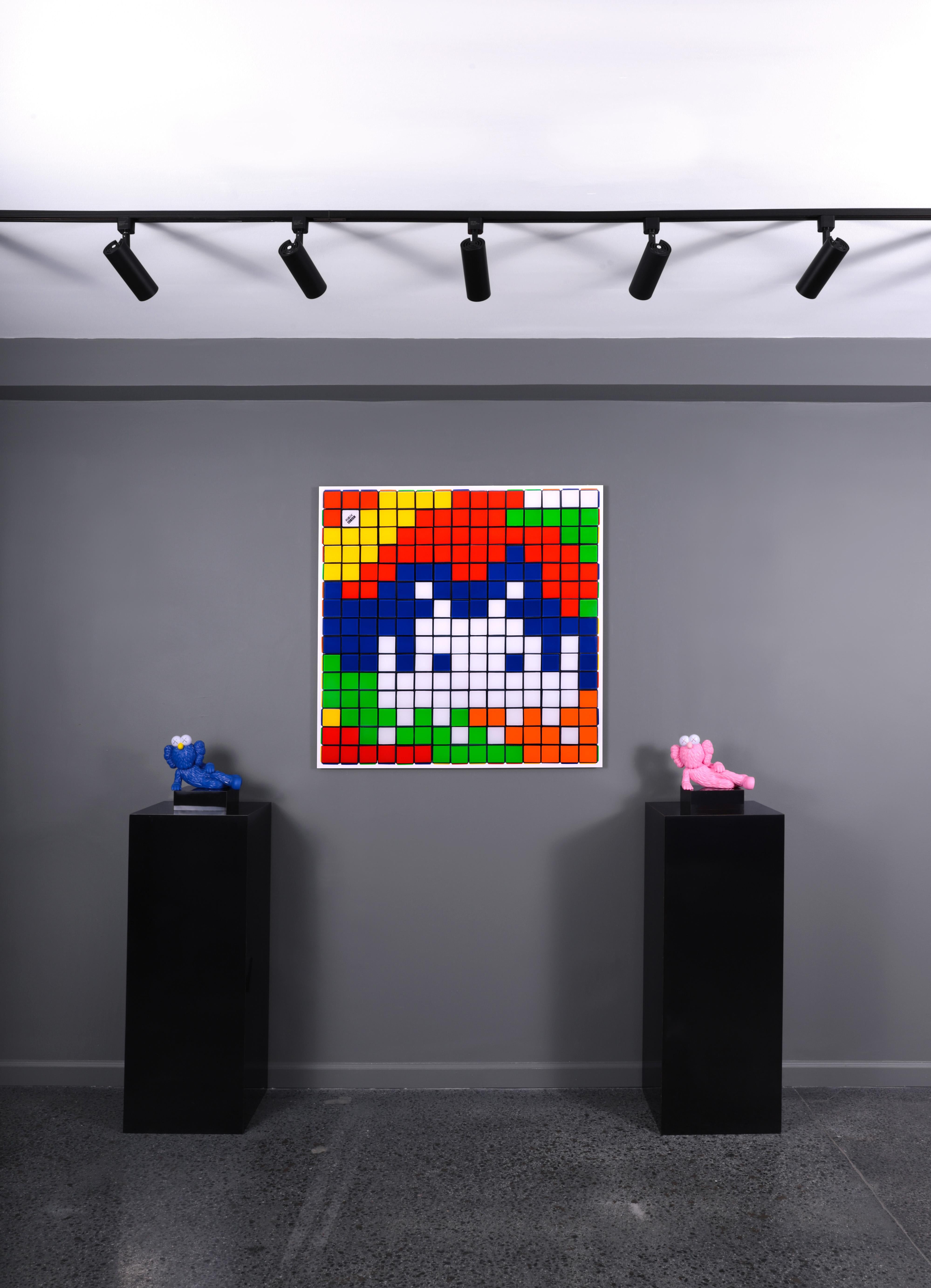 Invader - 'NVDR1-2 Rubik Camouflage' Pixelated Giclée Print, 2023 For Sale  at 1stDibs