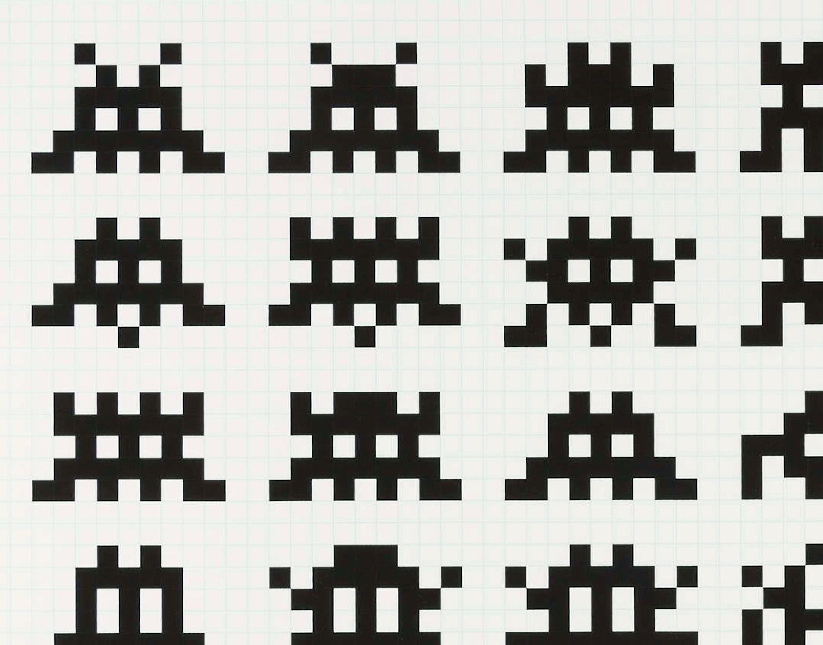Repetition Variation Evolution - Contemporary Art, Urban, Street Art, Space - Print by Invader
