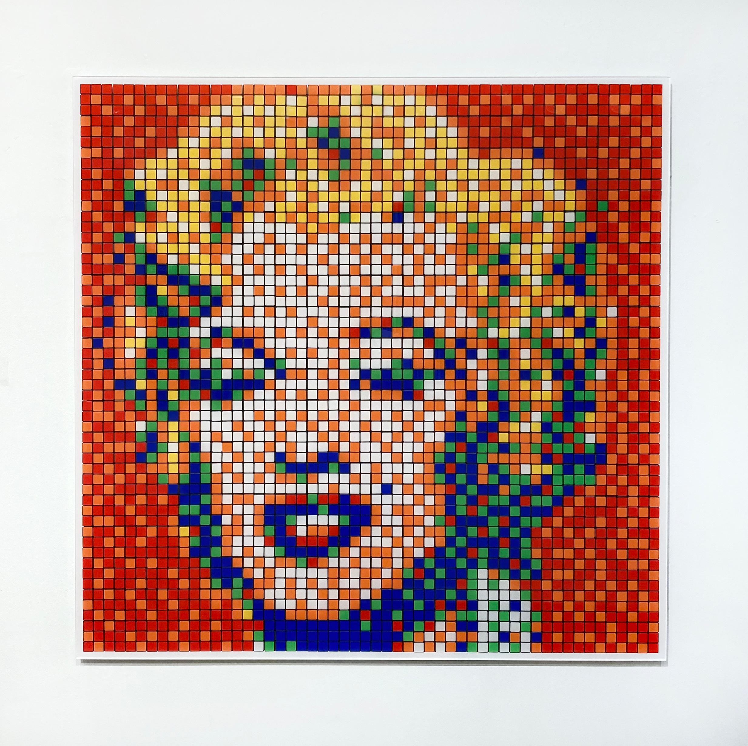 Rubik Shot Red Marilyn - Street Art Print by Invader