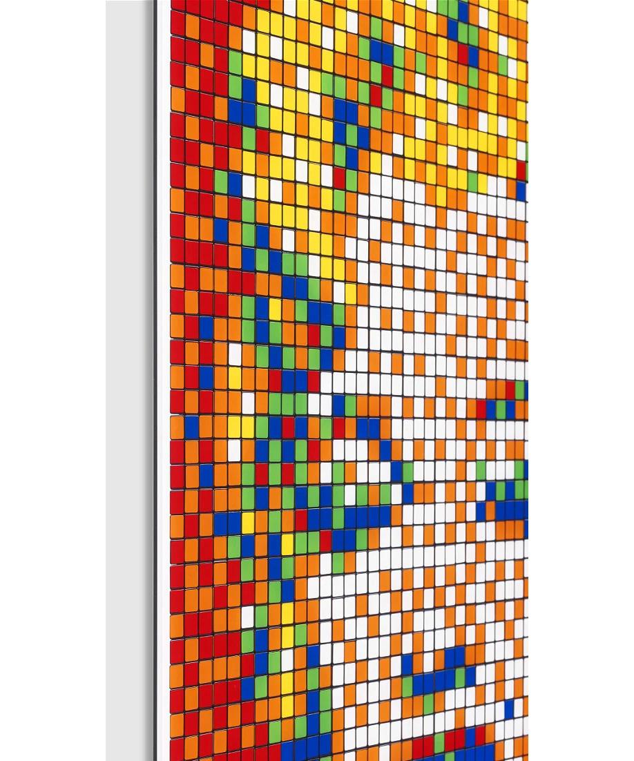 Rubik Shot Red Marilyn  NVDR1-4 - Contemporary Print by Invader
