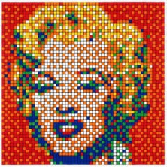 Rubik Shot Red Marilyn - Pop Art Celebrity Monroe - Limited Edition Fine Art