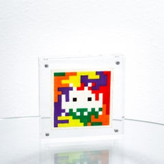Rubik Space Camo 3 Sticker (Framed)