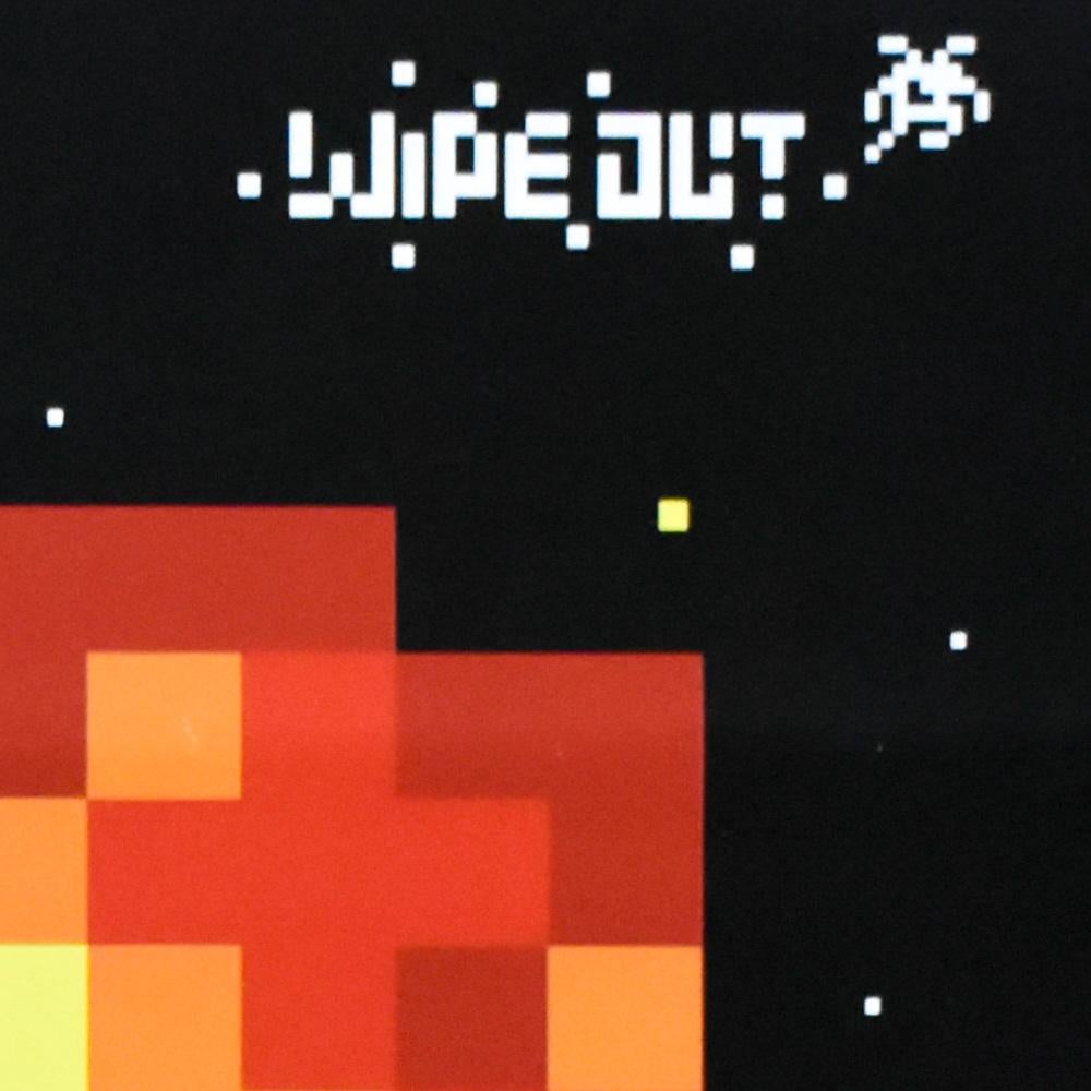 Wipe Out Exhibition Poster - Contemporary Print by Invader