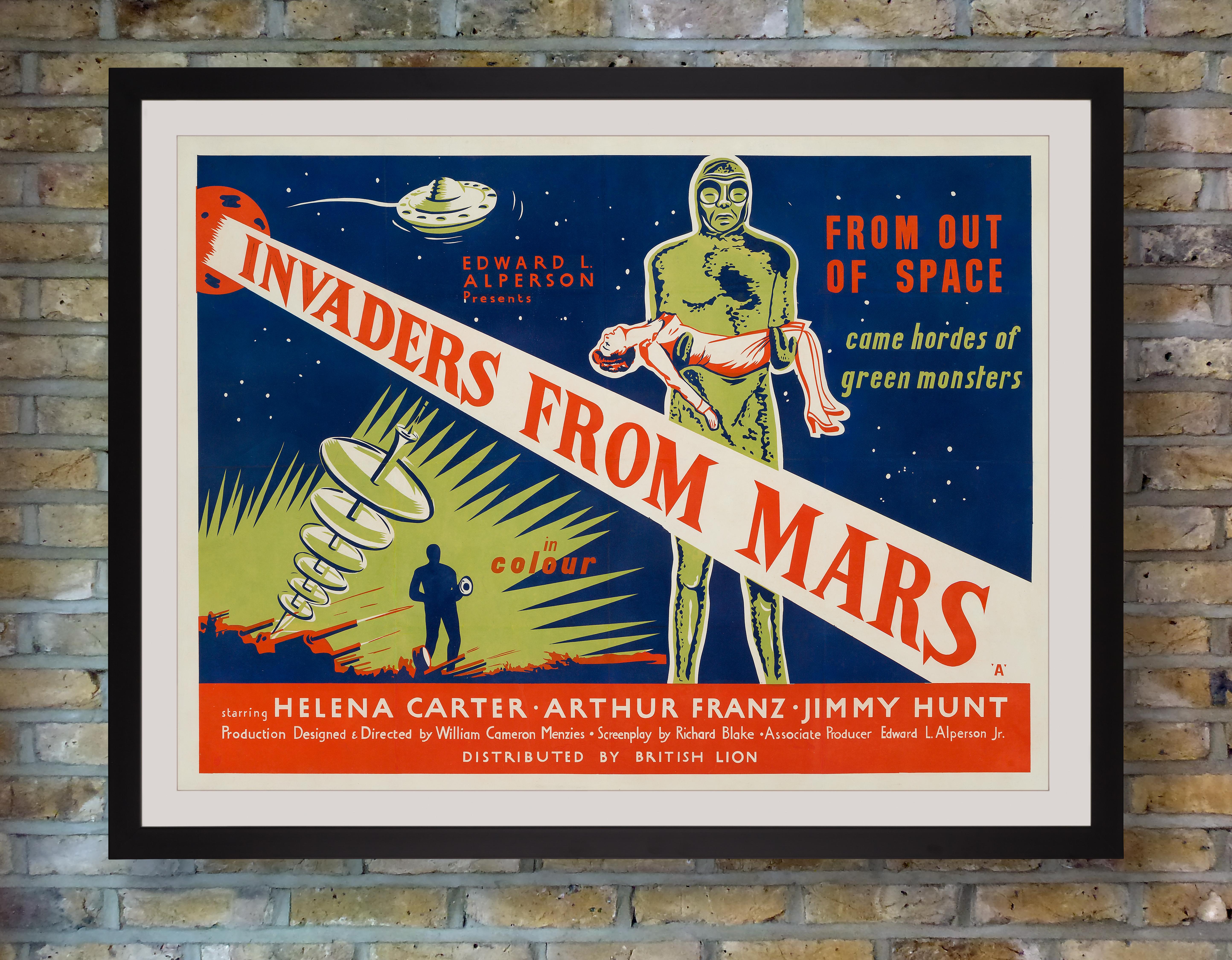 An exceedingly rare British quad for the first UK release of classic fifties sci-fi 