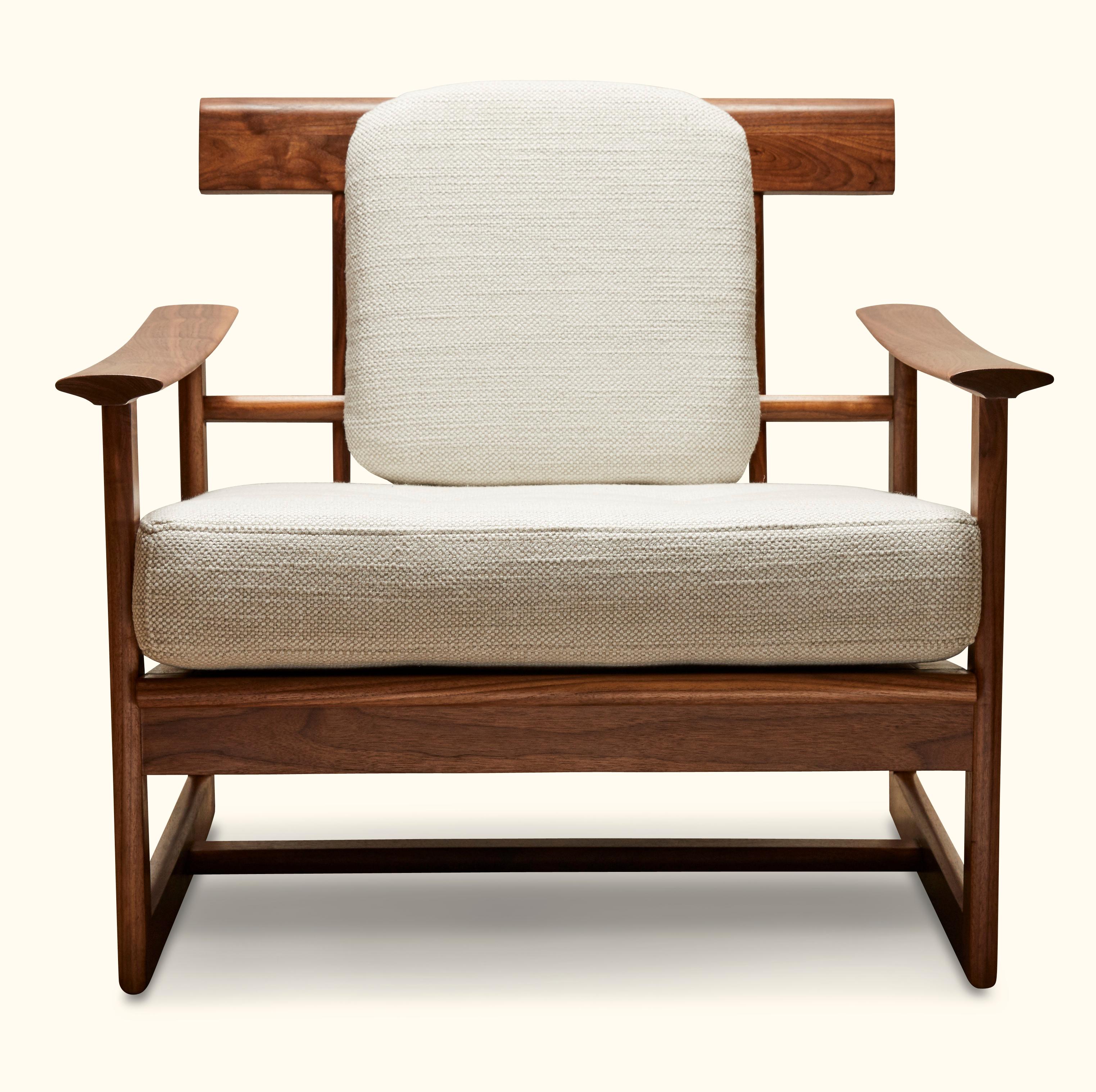 The inverness chair is a Japanese-inspired spindle chair made of solid oak or walnut. Shown here in stock in natural walnut. Available finishes may vary. 

The Lawson-Fenning Collection is designed and handmade in Los Angeles, California.

Can be