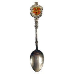 Inverness Collection Souvenir Silver Teaspoon with child in cross 