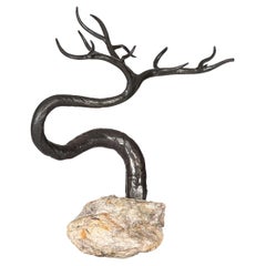 Inverno Winter Bonsai Tree Sculpture Rock Iron