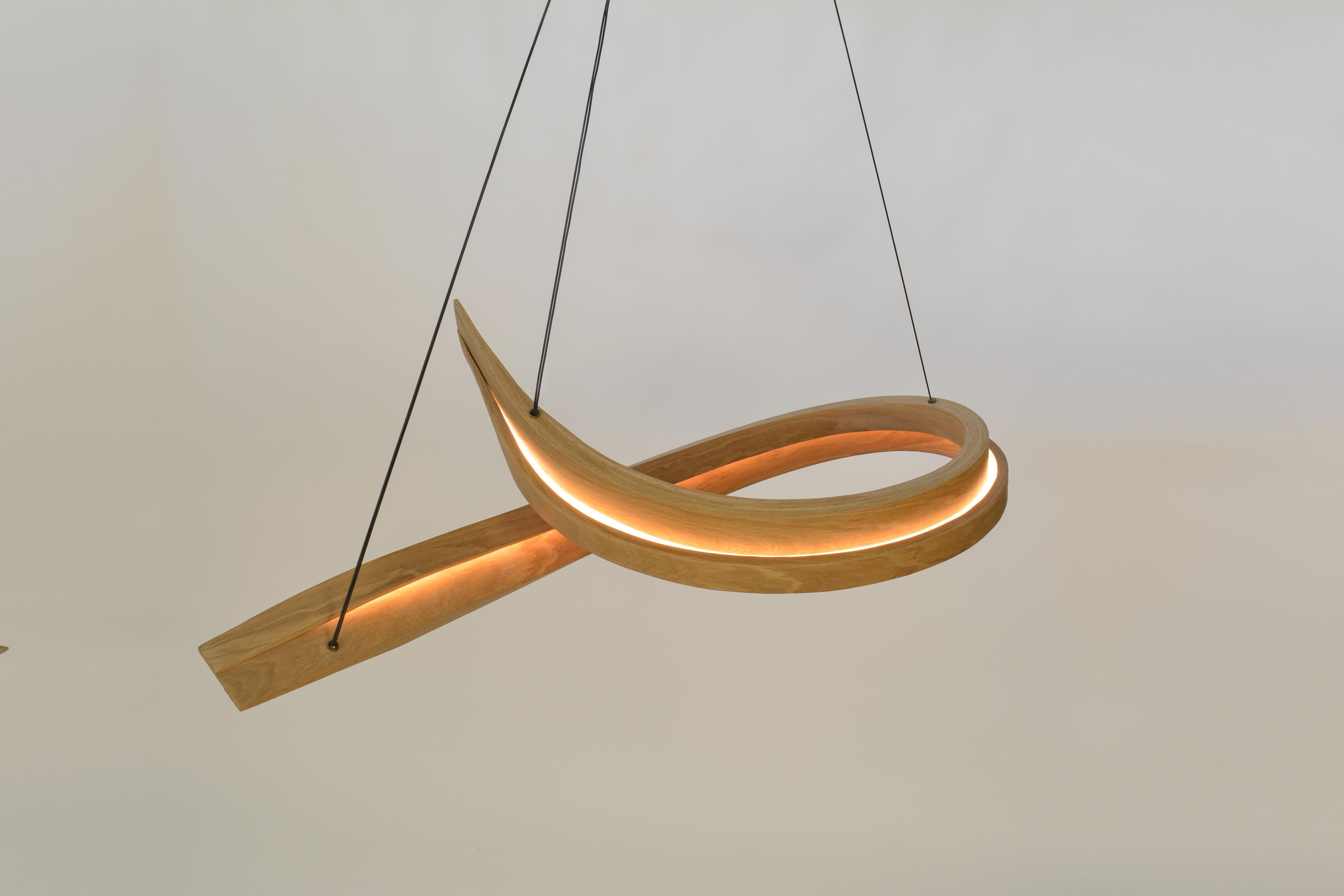 curved pendant light