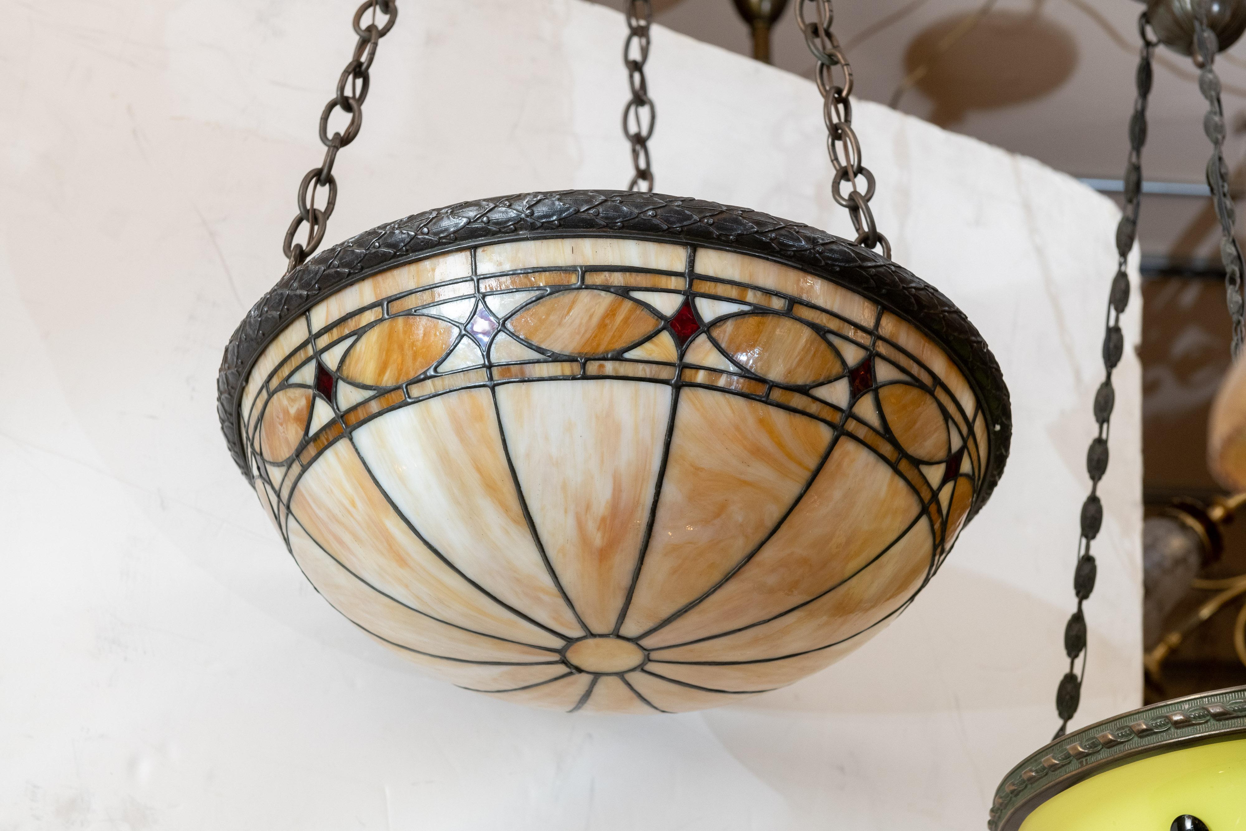 inverted dome chandelier