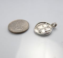 Inverted Male Heads / Dolphin and Eagle - Istros mint 400 BC set in silver