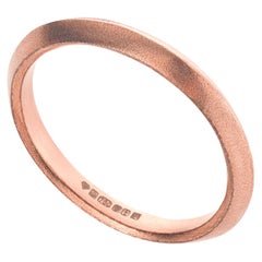 Anello rovesciato The Rock Hound in oro rosso equo e solidale da 18 carati