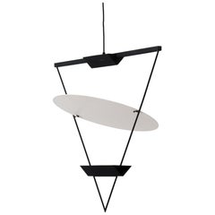 Inverted Triangle Lamp by Mario Botta for Artemide, 1985