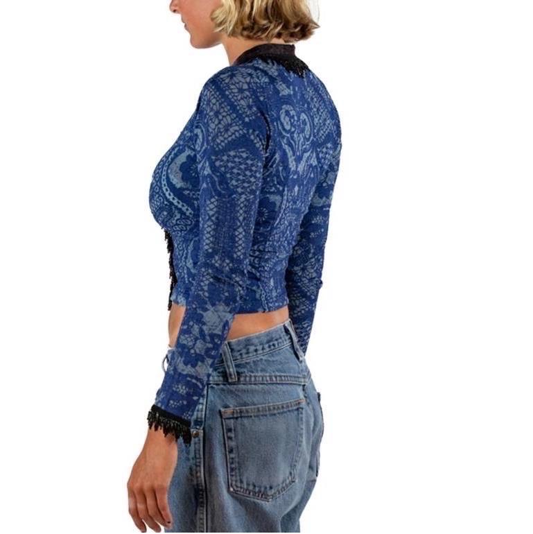 Purple Invest In The Original Voyage  Navy Blue & Black Sweater