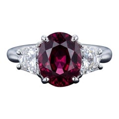Investment-Grade 3.00+ Carat Thai Ruby & Diamond Ring