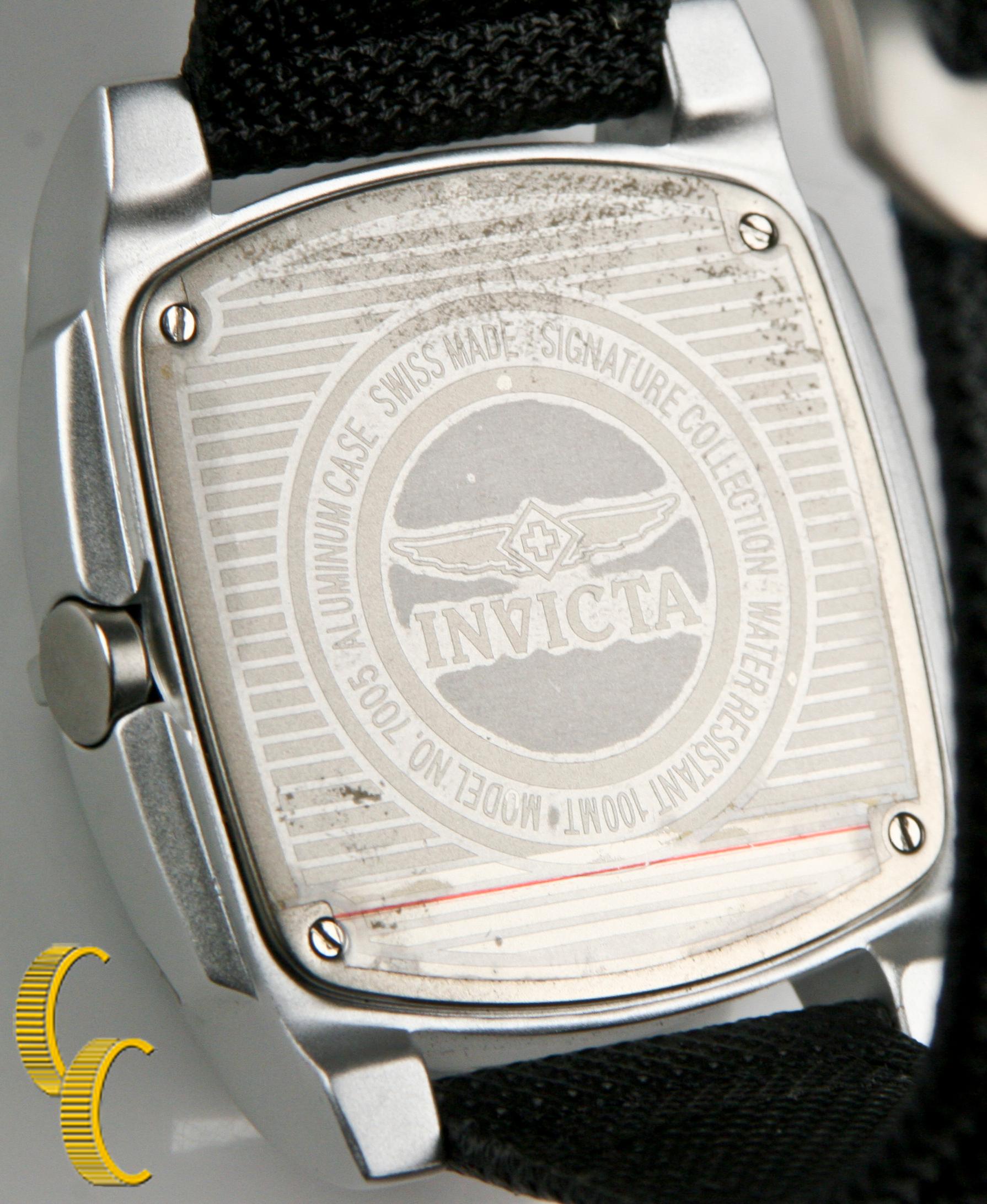 Invicta Aluminum Diver Quartz Watch with Box, Model 7005, 44mm For Sale 1