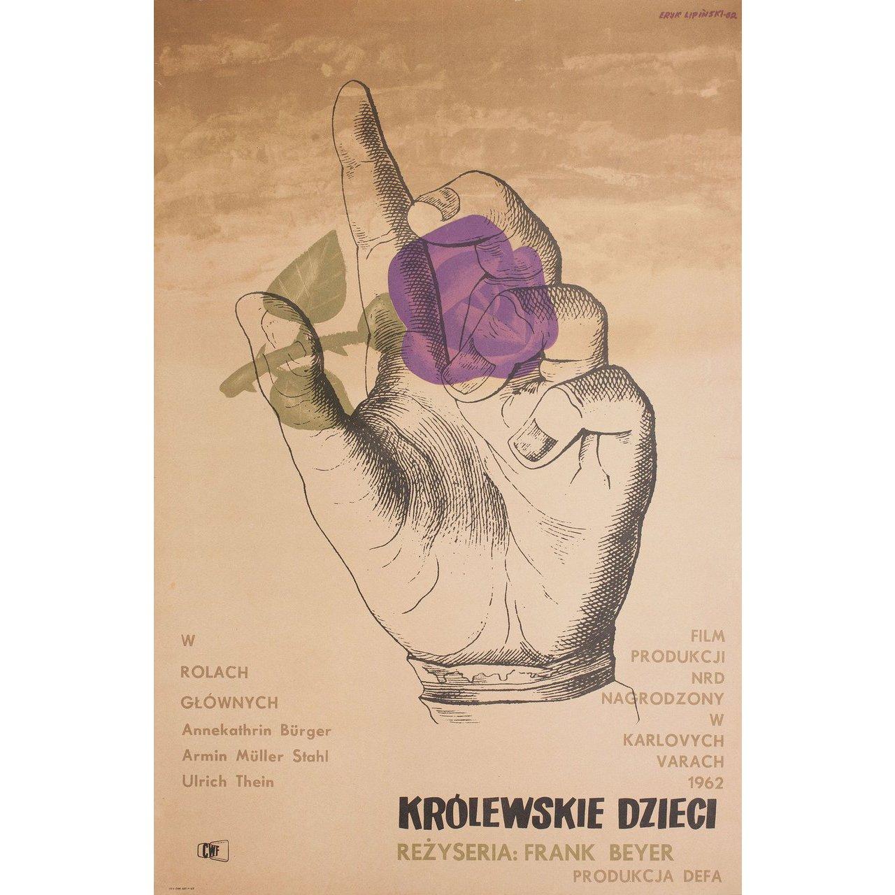 Original 1962 Polish A1 poster by Eryk Lipinski for. Very good-fine condition, rolled. Please note: the size is stated in inches and the actual size can vary by an inch or more.


   
