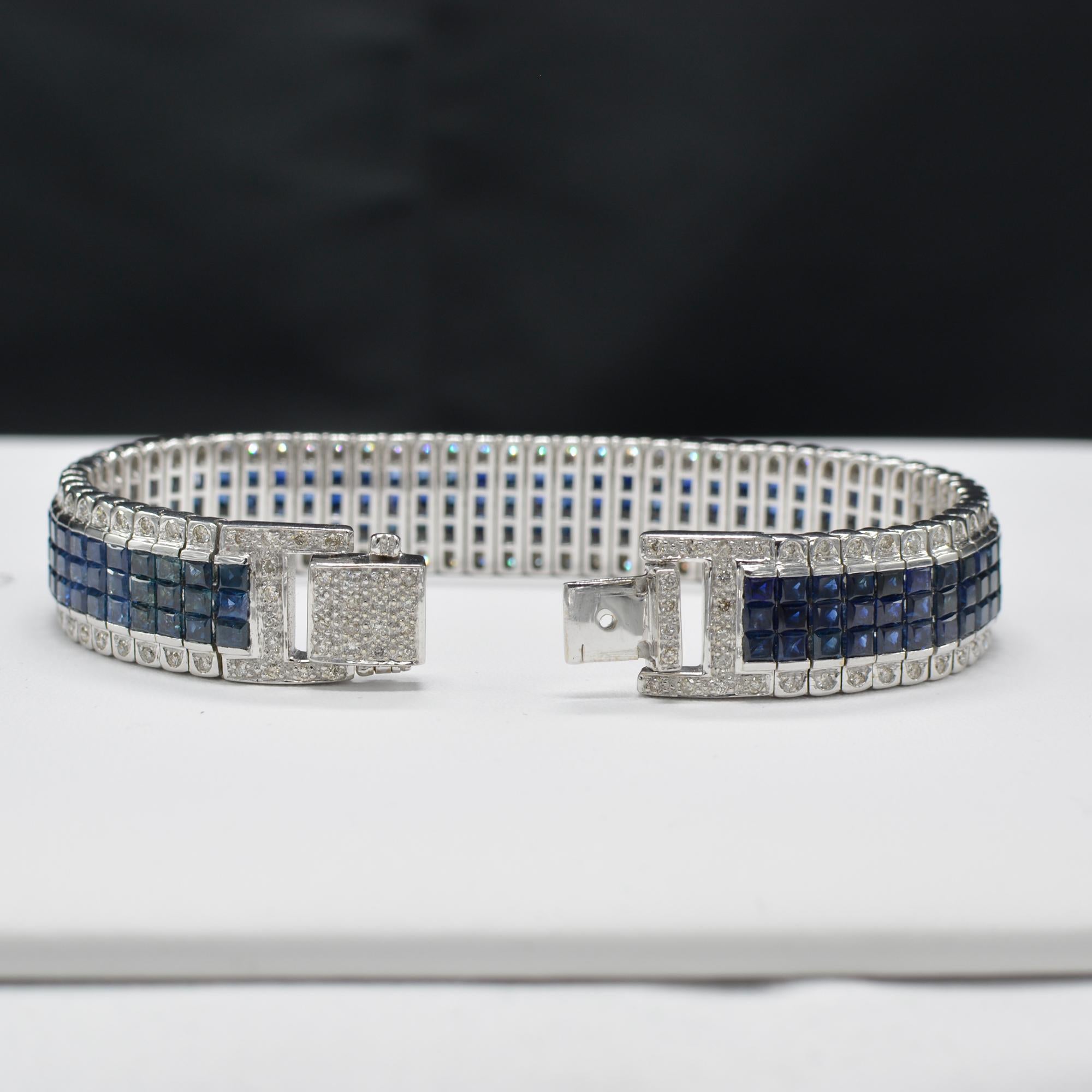 light blue sapphire bracelet