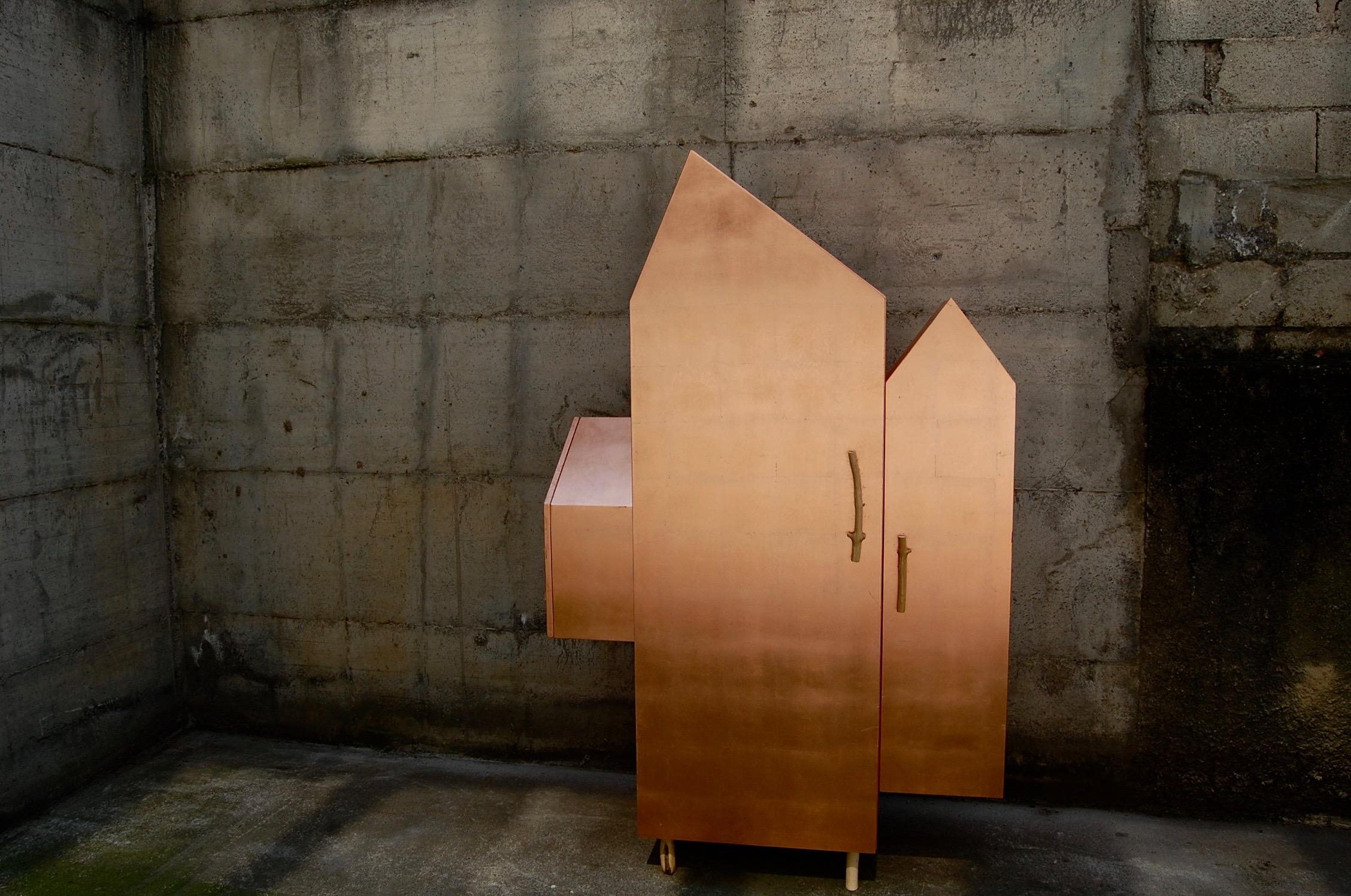 Nutwood Invisible Cities Copper Cabinet For Sale