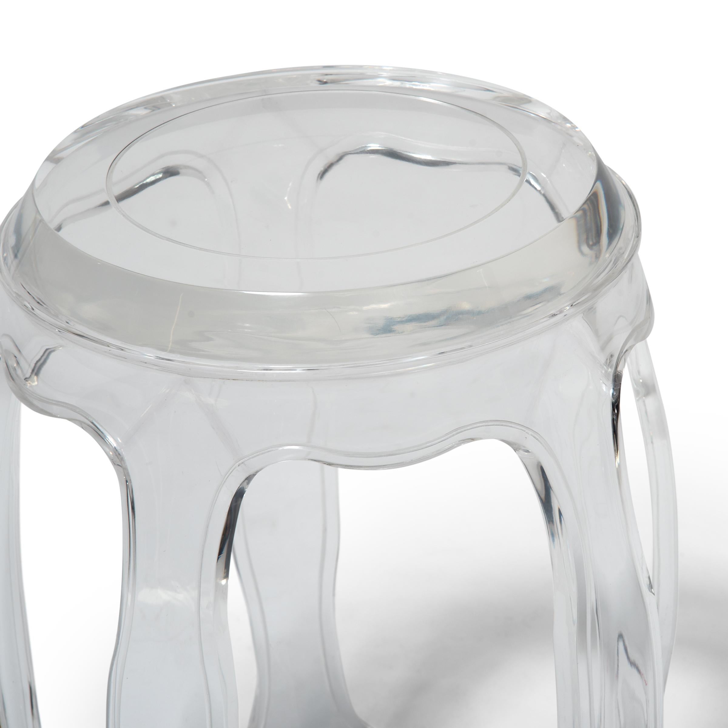 Modern Invisible Drum Stool by July Zhou