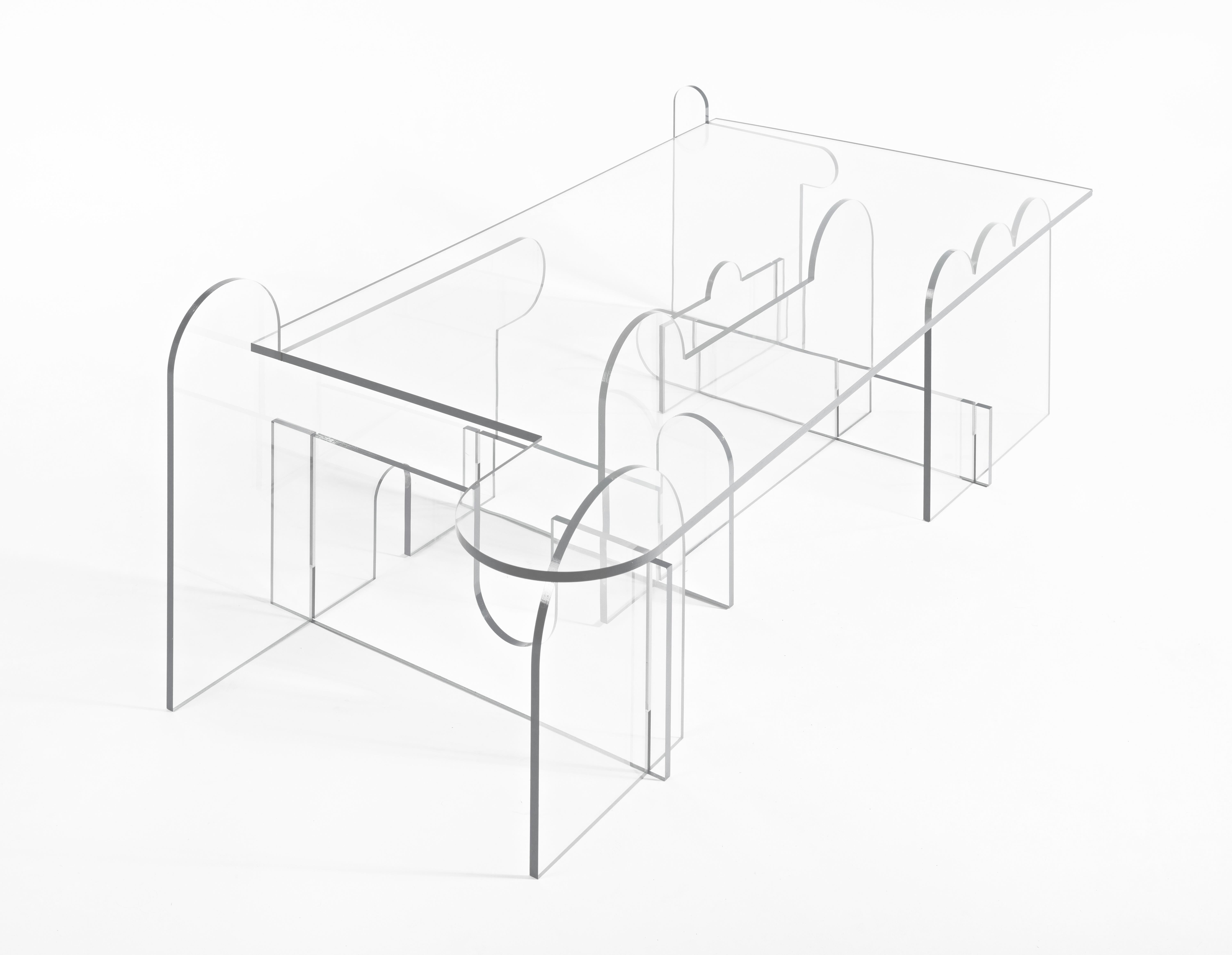 Invisible Perspective Table, Morgan Spaulding In New Condition In Geneve, CH