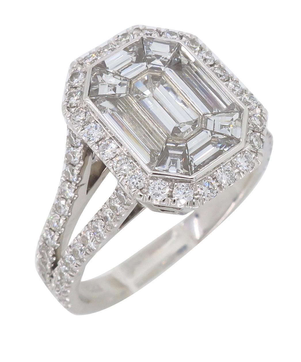 emerald cut diamond rings 2 carats