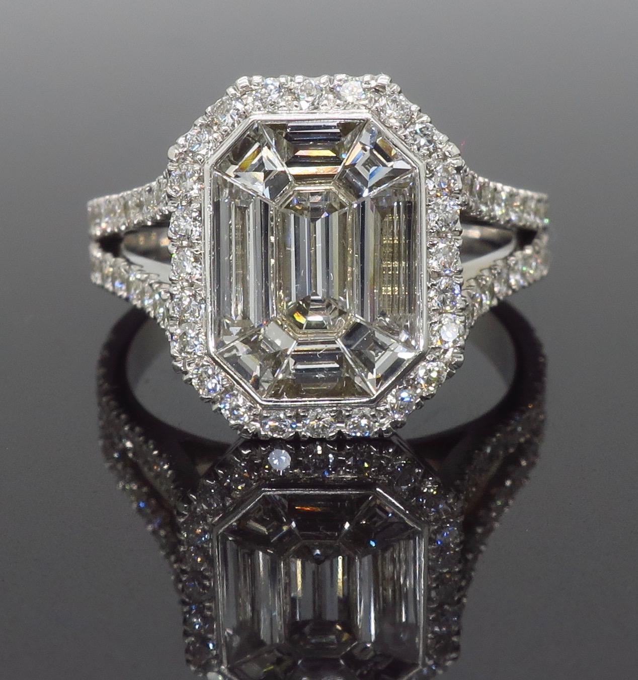 invisible halo engagement ring