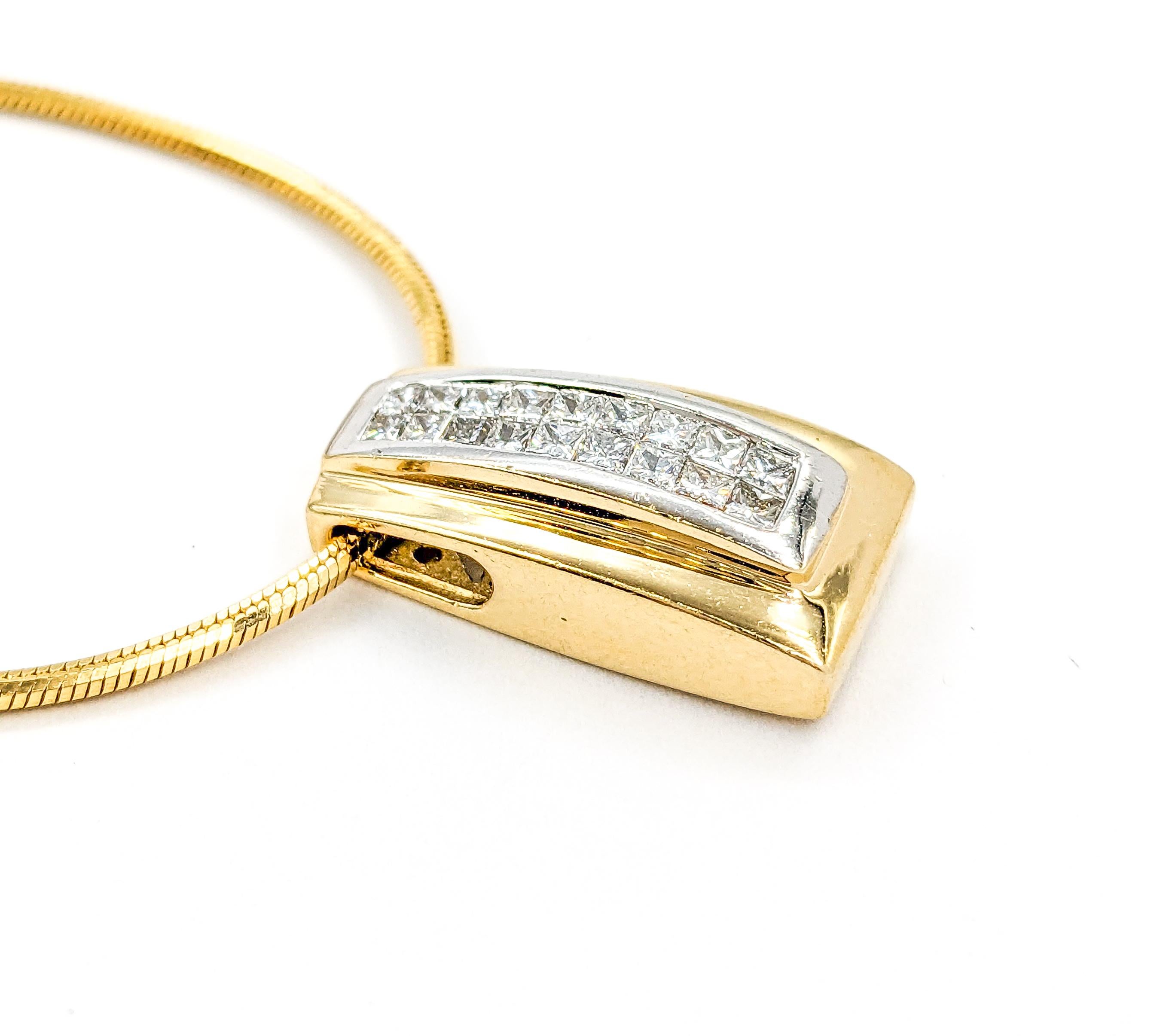 Unsichtbarer Diamant-Anhänger mit 20