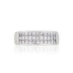 Invisible Set Princess Cut Diamond Band