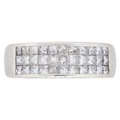 Invisible Set Princess Cut Diamond Band